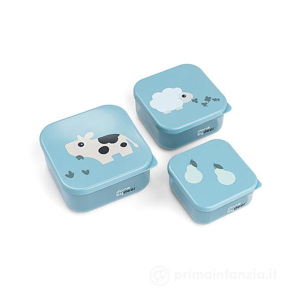 Set di 3 Contenitori Merenda - Happy Clouds