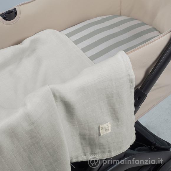  Lenzuolo Con Angoli Per Carrozzina + Mussola Sintra