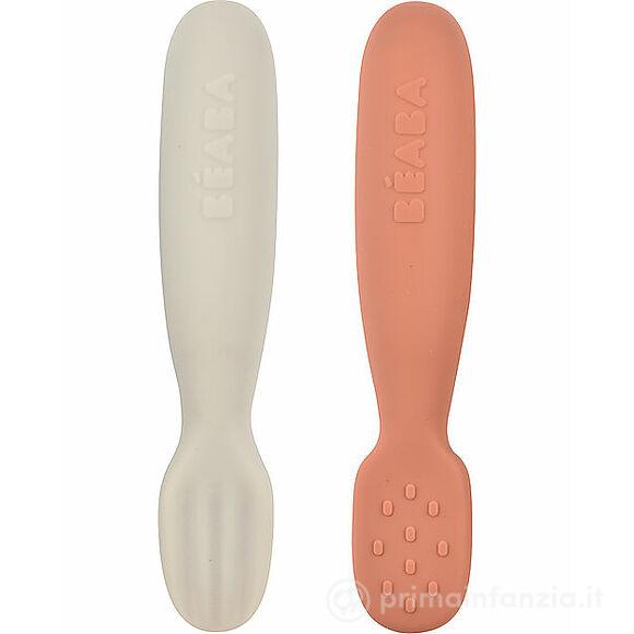 Set 2 Posate Prime pappe - Silicone