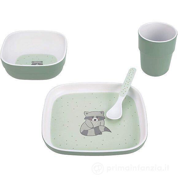 Set Pappa Melamina Racoon 4pz