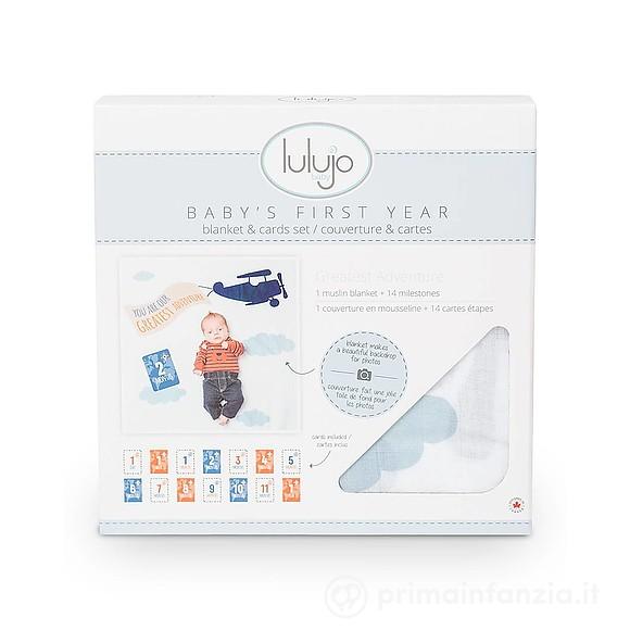 Kit Primo Anno Copertina in Mussola + 14 Cards