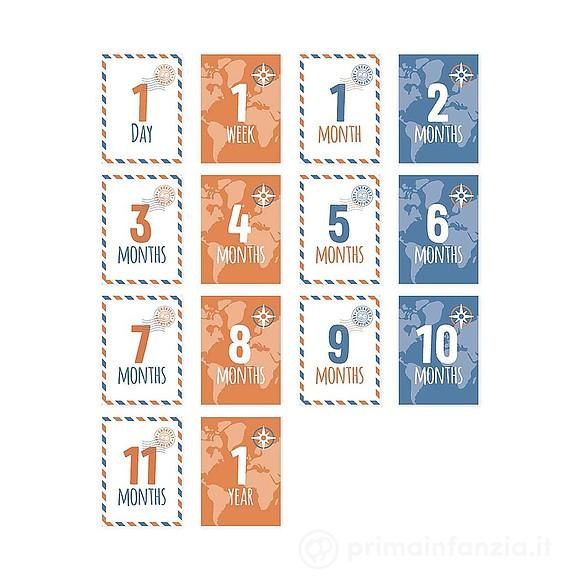 Kit Primo Anno Copertina in Mussola + 14 Cards