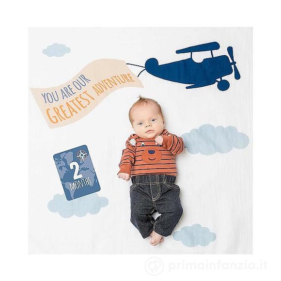 Kit Primo Anno Copertina in Mussola + 14 Cards