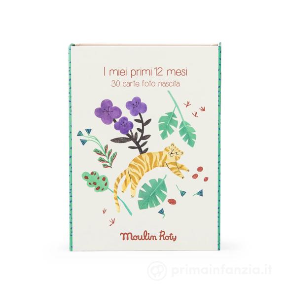 I miei primi 12 mesi - 30 carte foto nascita in Italiano - La foresta Mawa