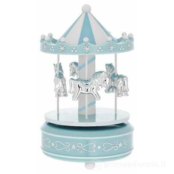 Giostra Con Carillon In Acrilico Azzurra