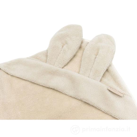 Asciugamano con Cappuccio e Guanto - 75x75 - Spugna di Bamboo