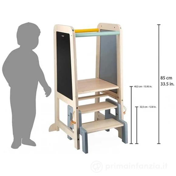 Torre Montessoriana 2 in 1 – Con Lavagna  - da 1 a 3 anni (J09640)