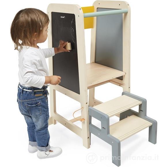 Torre Montessoriana 2 in 1 – Con Lavagna  - da 1 a 3 anni (J09640)