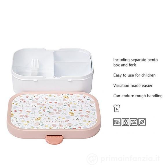 Porta pranzo - Lunch box con divisori Flowers & Butterflies