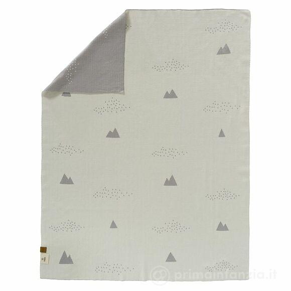 Coperta lavorata a maglia 80 x 100 cm Ice Mountain