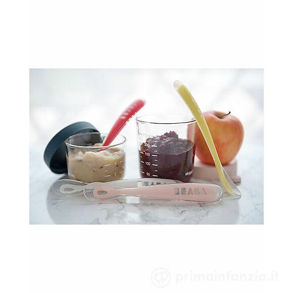 Set 2 Contenitori Graduati in Vetro Con Tappo Ermetico