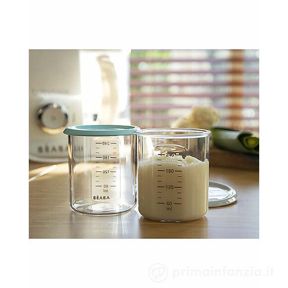 Set 2 Contenitori Per Alimenti Maxi - Celeste/Grigio