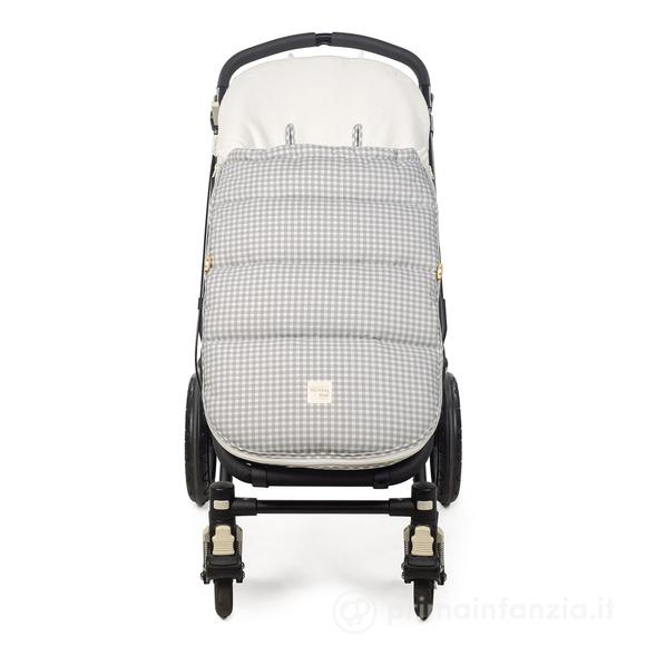 Copripasseggino Inverno I Love Vichy Grigio (IV)