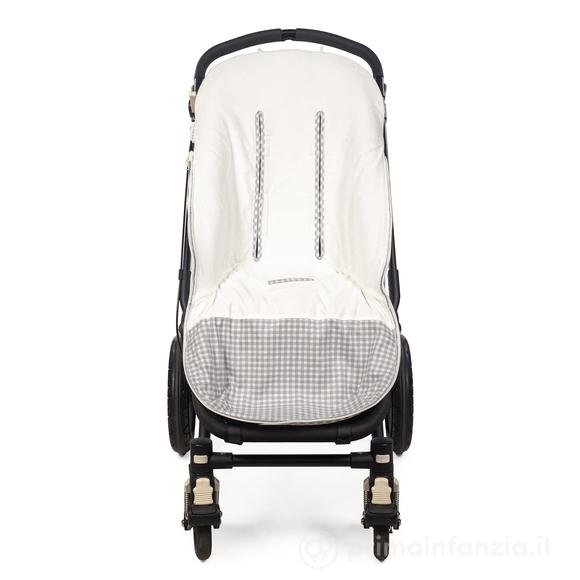 Copripasseggino Inverno I Love Vichy Grigio (IV)