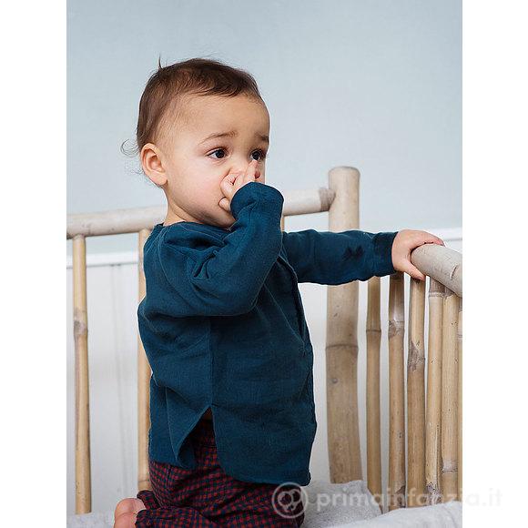 Pantalone lungo in Cotone Bio Spazzolato Checks 6 mesi