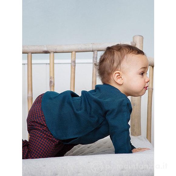 Pantalone lungo in Cotone Bio Spazzolato Checks 6 mesi