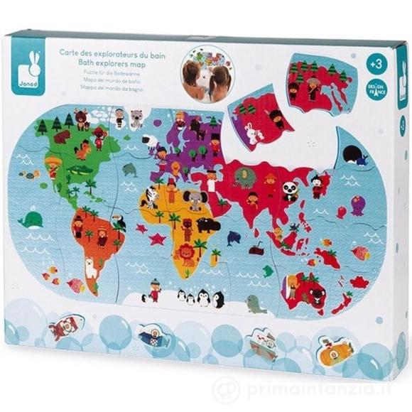 Puzzle Del Mondo Da Bagno - 3-4 anni (J04719)