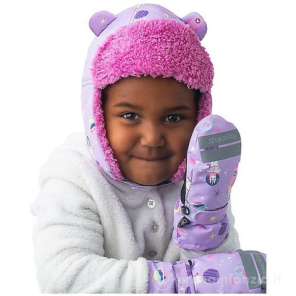 Cappello Aviatore Idrorepellente e Antivento Unicorno Lilla