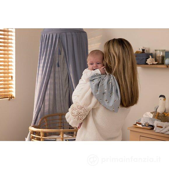 Copertina Swaddle 120 x 120 cm Sailors Bay Blue