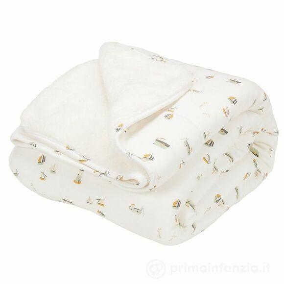 Copertina morbida culla 70 x 100 cm Sailors Bay White