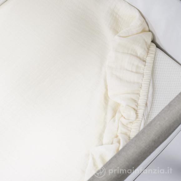 Piumino Per Culla + Lenzuolo Con Angoli + Cuscino 90x50 Cm Nara