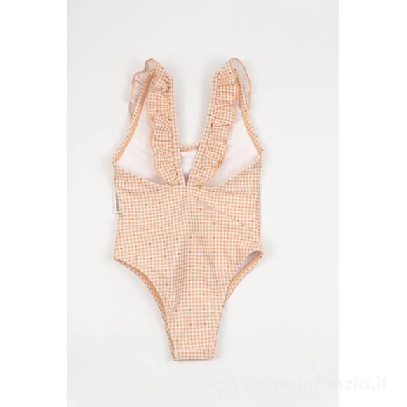 Costume Intero Bimba Spalle Volant Peachy Square