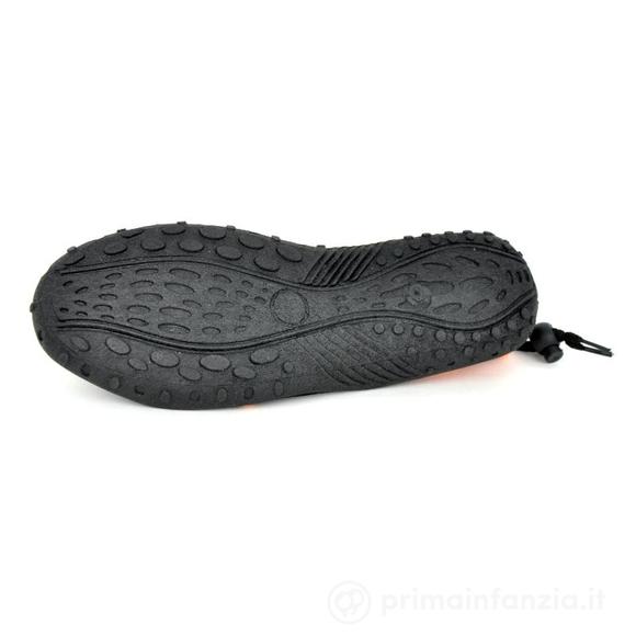 Scarpette Comfort Da Mare e Scogli Nero-Arancione