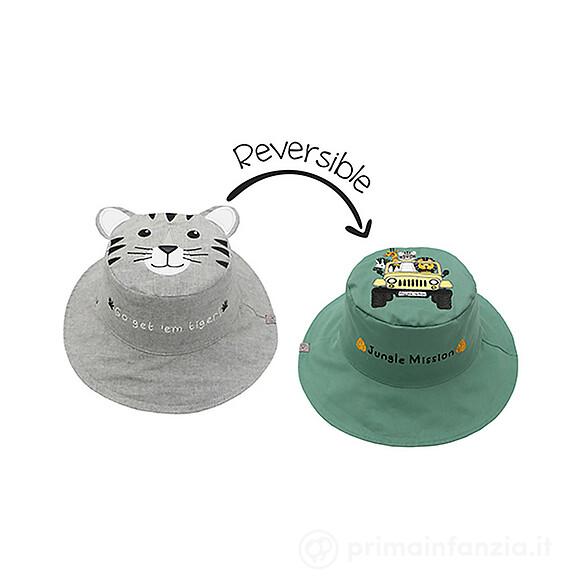 Cappello Estivo Reversibile SPF 50+ Tigre/Safari