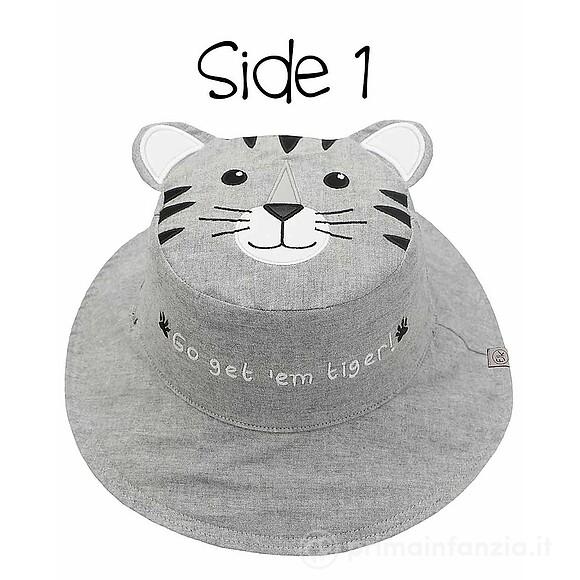 Cappello Estivo Reversibile SPF 50+ Tigre/Safari