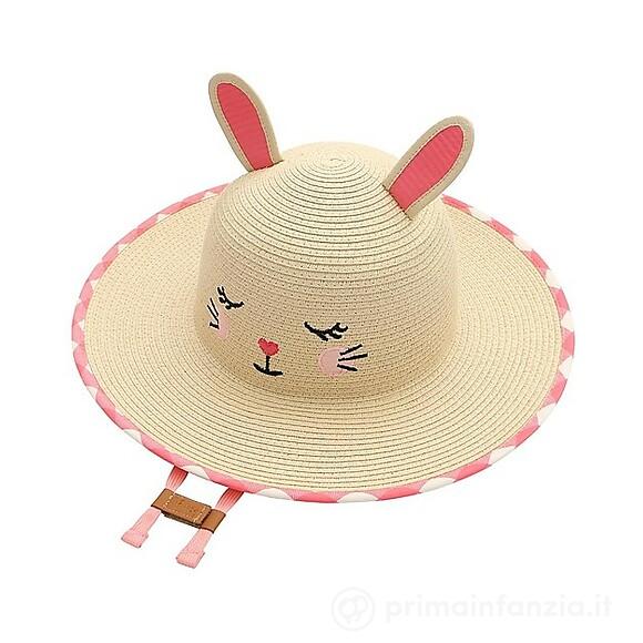 Cappello di Paglia Anti-UV SPF 50+ Coniglietto