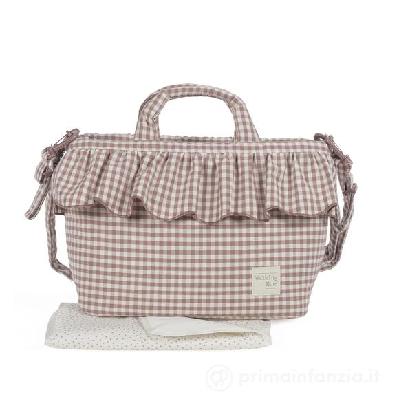 Borsa Fasciatoio Praliné Vichy