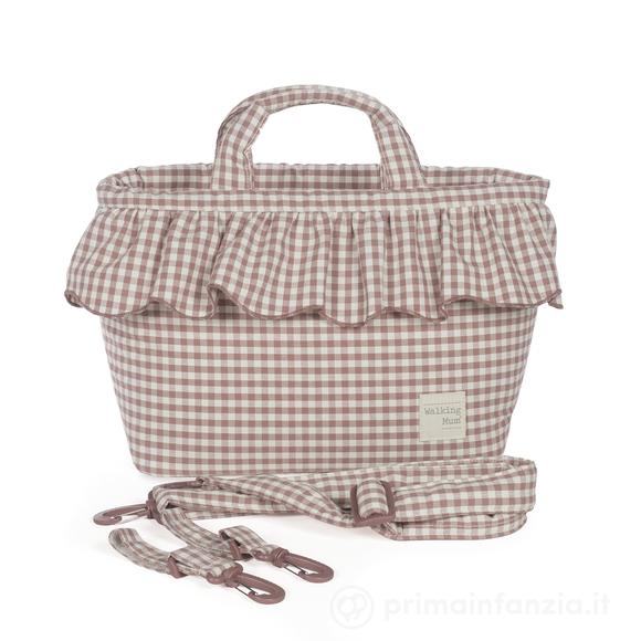 Borsa Fasciatoio Praliné Vichy