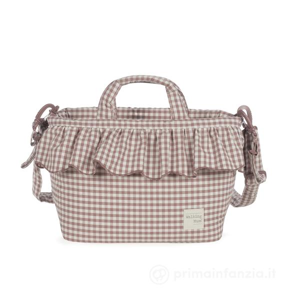 Borsa Fasciatoio Praliné Vichy