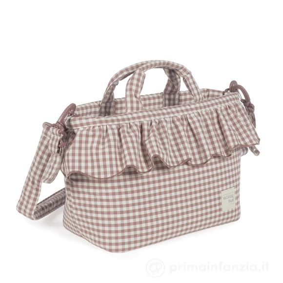 Borsa Fasciatoio Praliné Vichy