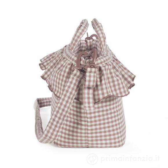 Borsa Fasciatoio Praliné Vichy