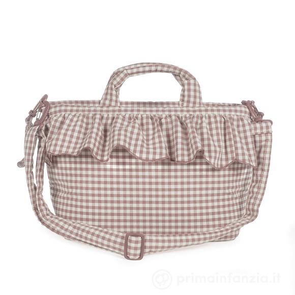 Borsa Fasciatoio Praliné Vichy