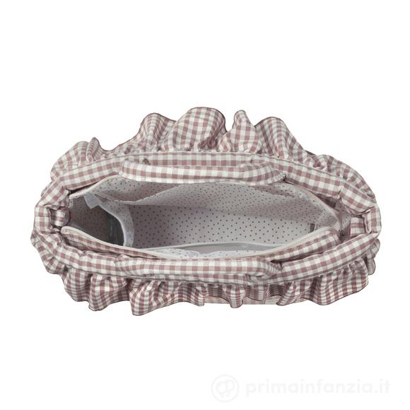 Borsa Fasciatoio Praliné Vichy
