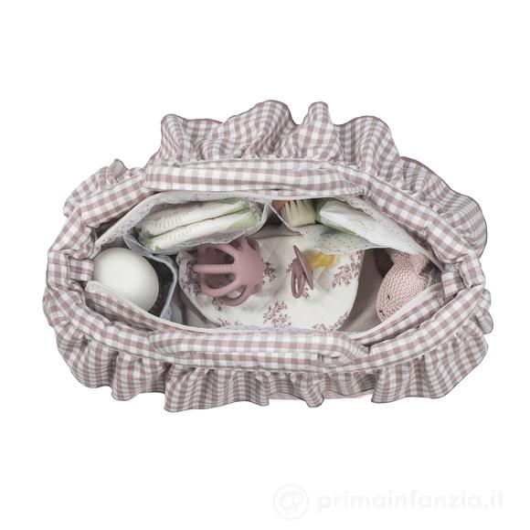 Borsa Fasciatoio Praliné Vichy