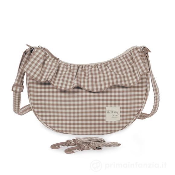 Borsa a tracolla Gondola Praliné Vichy