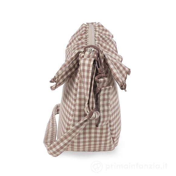 Borsa a tracolla Gondola Praliné Vichy