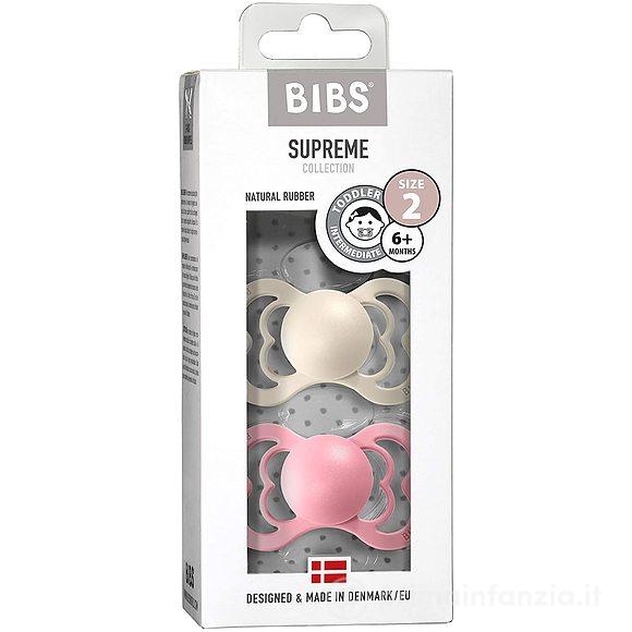 2 Succhietti Supreme Avorio e Rosa Gomma Naturale