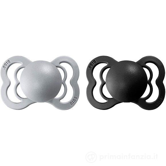 2 Succhietti Supreme Grigio chiaro/Nero Gomma Naturale