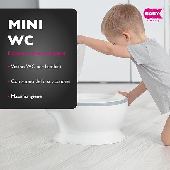 Mini Wc - Vasino Bianco Con Suono Dello Sciacquone