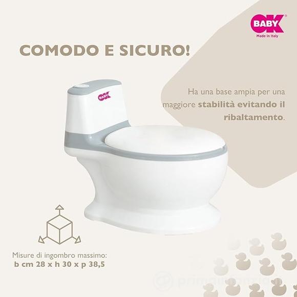 Mini Wc - Vasino Bianco Con Suono Dello Sciacquone
