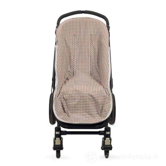 Copripasseggino Mezza-stagione Praliné Vichy - Righe TOG 2,5