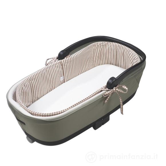 Copertura per navicella con aste + lenzuolo con angoli per navicella  Praliné Vichy - Righe