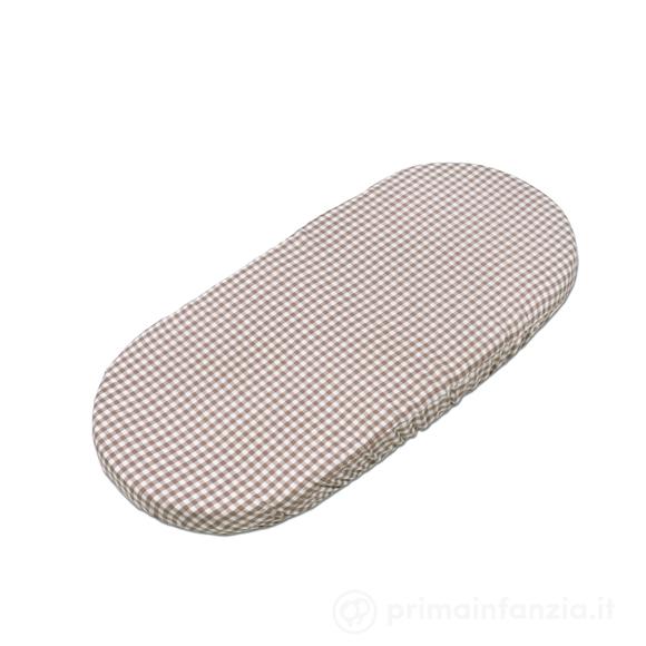 Set/ 2 Lenzuoli con angoli per navicella Praliné Vichy - Righe