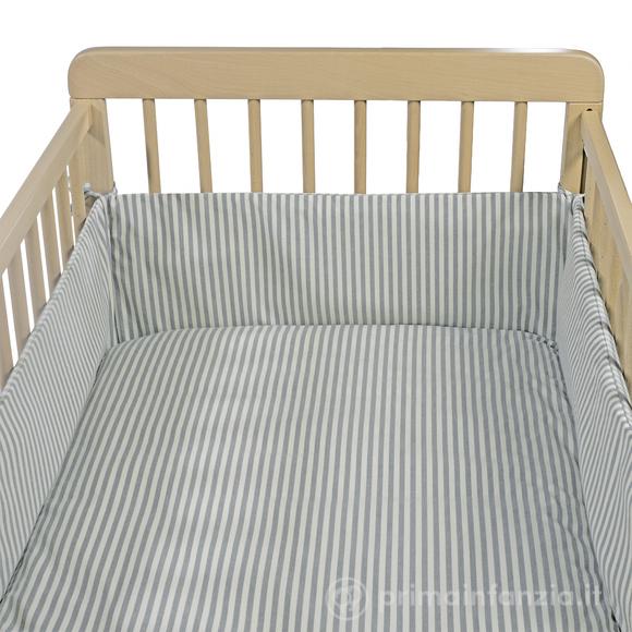 Paracolpi per culla 120x60 cm Praliné Vichy - Righe