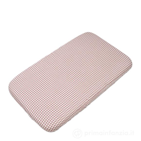 Lenzuolo con angoli per culla 90x50 cm Praliné Vichy